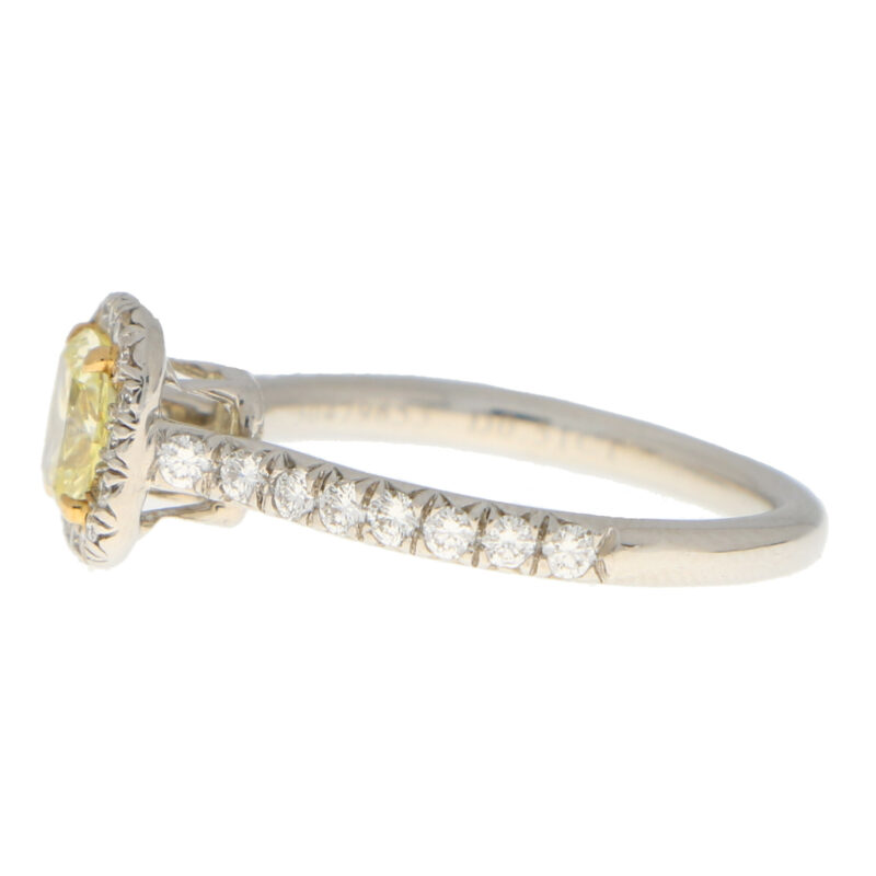 Vintage Tiffany & Co 'Soleste' Fancy Yellow Diamond Ring