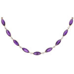 Late Victorian Amethyst and Diamond Convertible Necklace