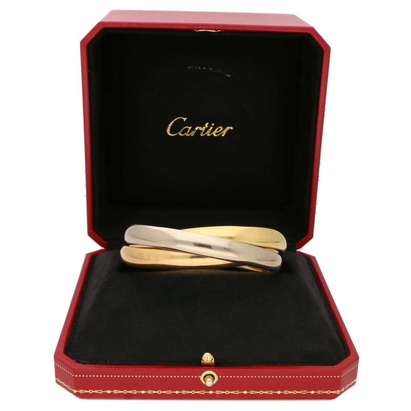 Vintage Cartier Trinity Bangle (Large Model) With Box