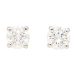 Solitaire Diamond Stud Earrings 1.20ct