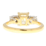 GIA Certified Fancy Yellow Diamond Three Stone Ring