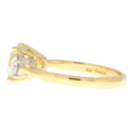 GIA Certified Fancy Yellow Diamond Three Stone Ring