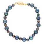 Cultured Black Pearl Strand Bracelet