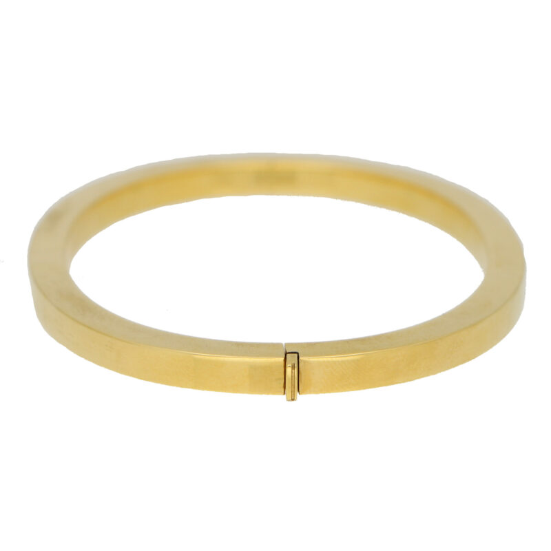 Retro Chunky Bangle in 18k Yellow Gold