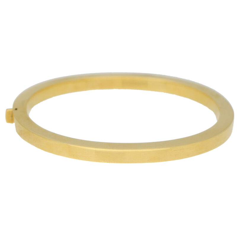 Retro Chunky Bangle in 18k Yellow Gold