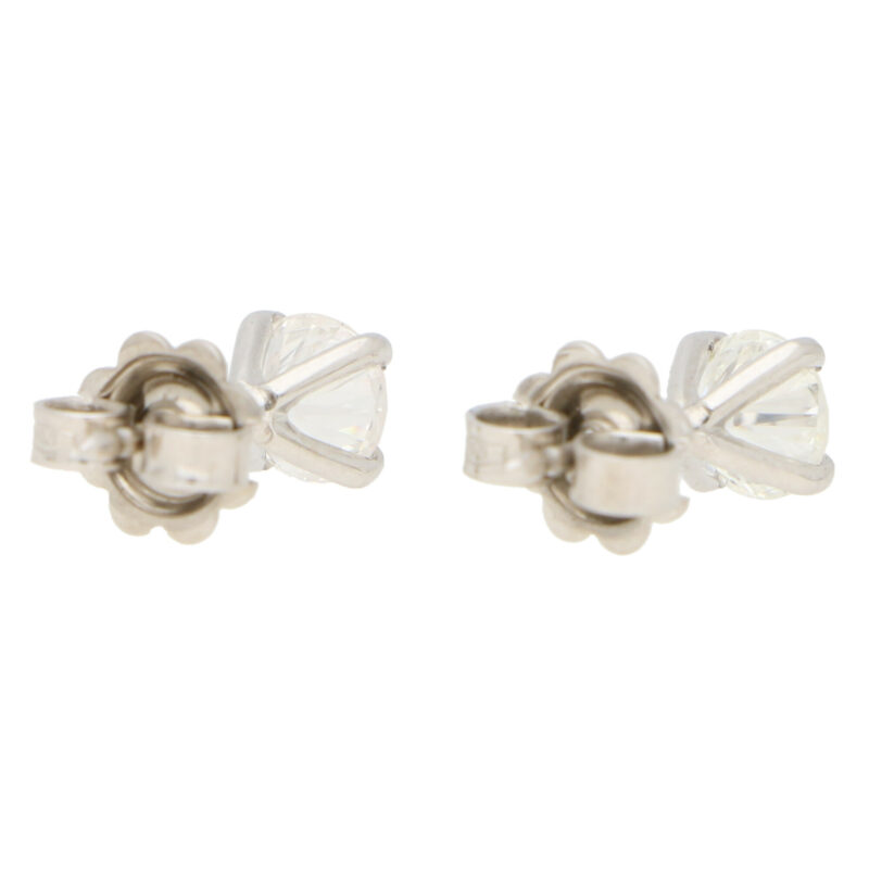 Solitaire Diamond Stud Earrings 1.20ct