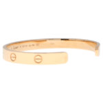 Vintage Cartier LOVE U Bangle in Rose Gold Size 18