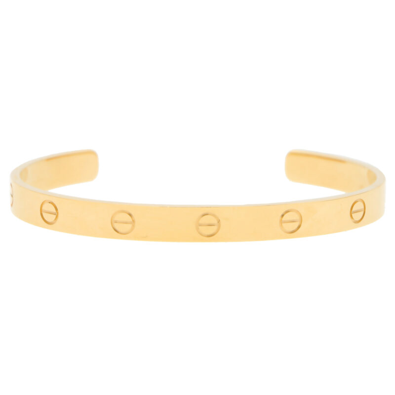 Vintage Cartier LOVE U Bangle in Yellow Gold Size 18