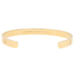 Vintage Cartier LOVE U Bangle in Yellow Gold Size 18