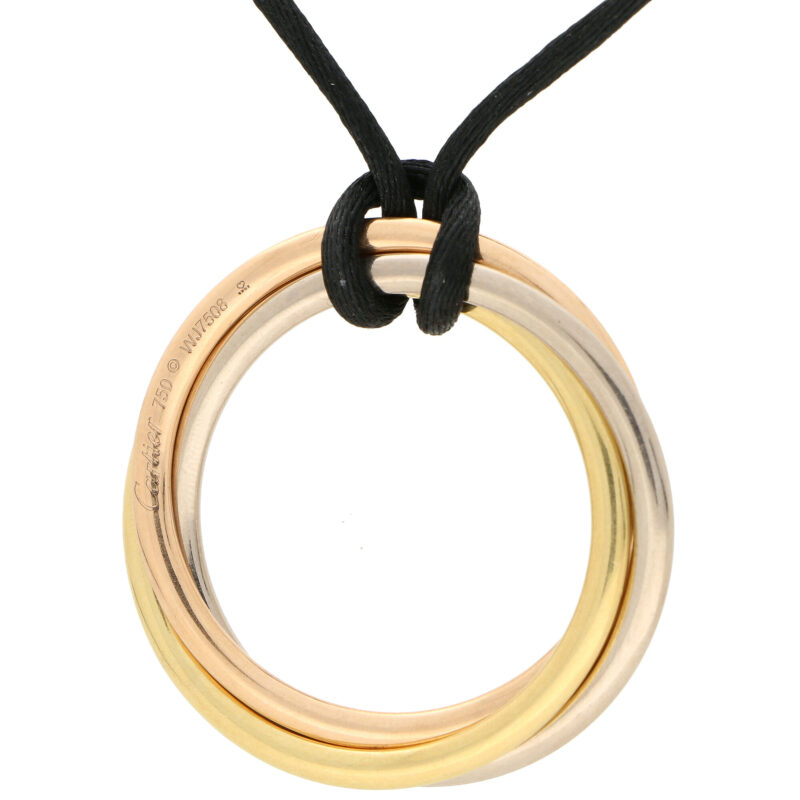 Vintage Cartier Large Trinity Pendant Necklace