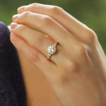 GIA Certified Art Deco Inspired Diamond Engagement Ring