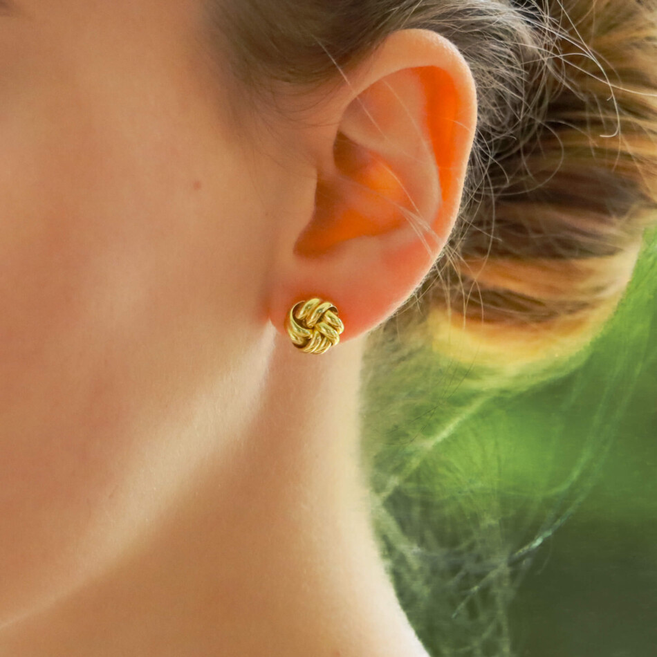 Knot Style Stud Earrings
