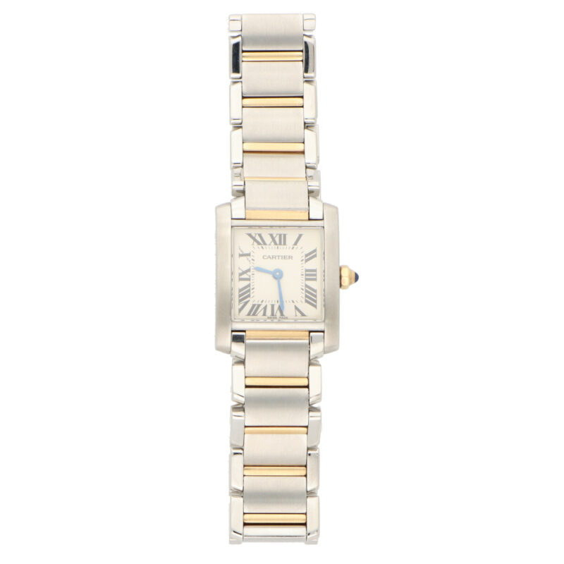 Cartier Tank Francaise steel and gold wrist watch