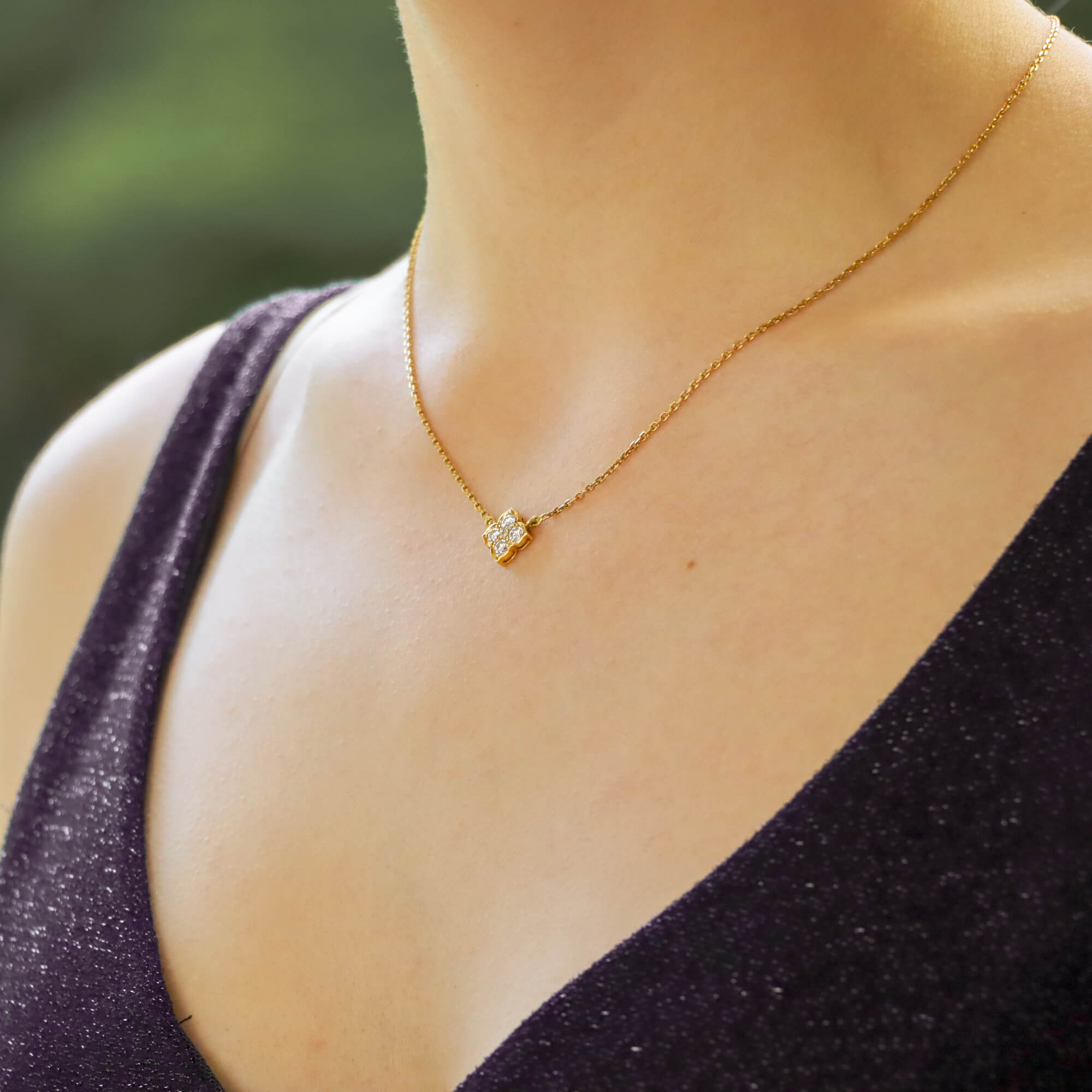 Vintage Cartier Hindu Diamond Pendant Necklace at Susannah Lovis Jewellers