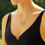 Vintage Tiffany & Co. Diamond Heart Pendant Necklace