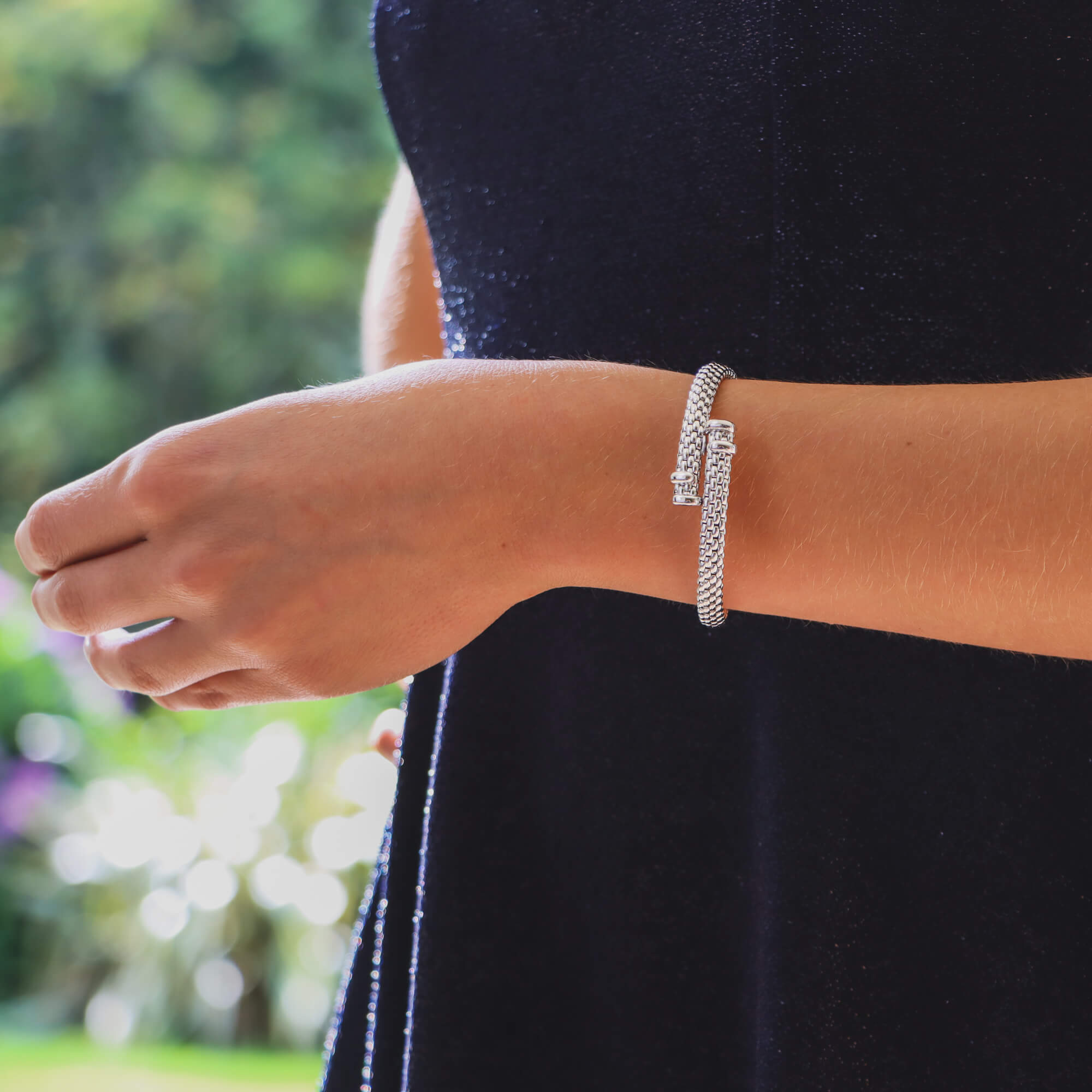 Fope white gold bracelet clearance