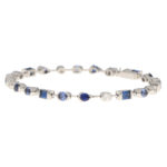 Vintage Cartier Meli Melo Sapphire and Diamond Bracelet