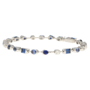 Vintage Cartier Meli Melo Sapphire and Diamond Bracelet at