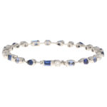 Vintage Cartier Meli Melo Sapphire and Diamond Bracelet