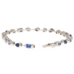 Vintage Cartier Meli Melo Sapphire and Diamond Bracelet