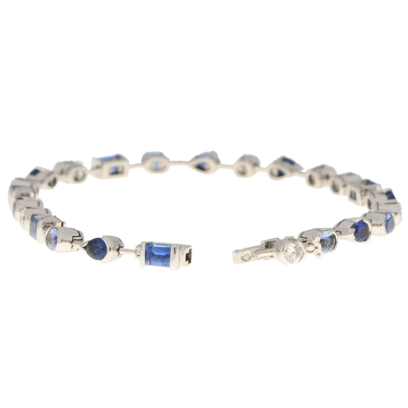 Vintage Cartier Meli Melo Sapphire and Diamond Bracelet