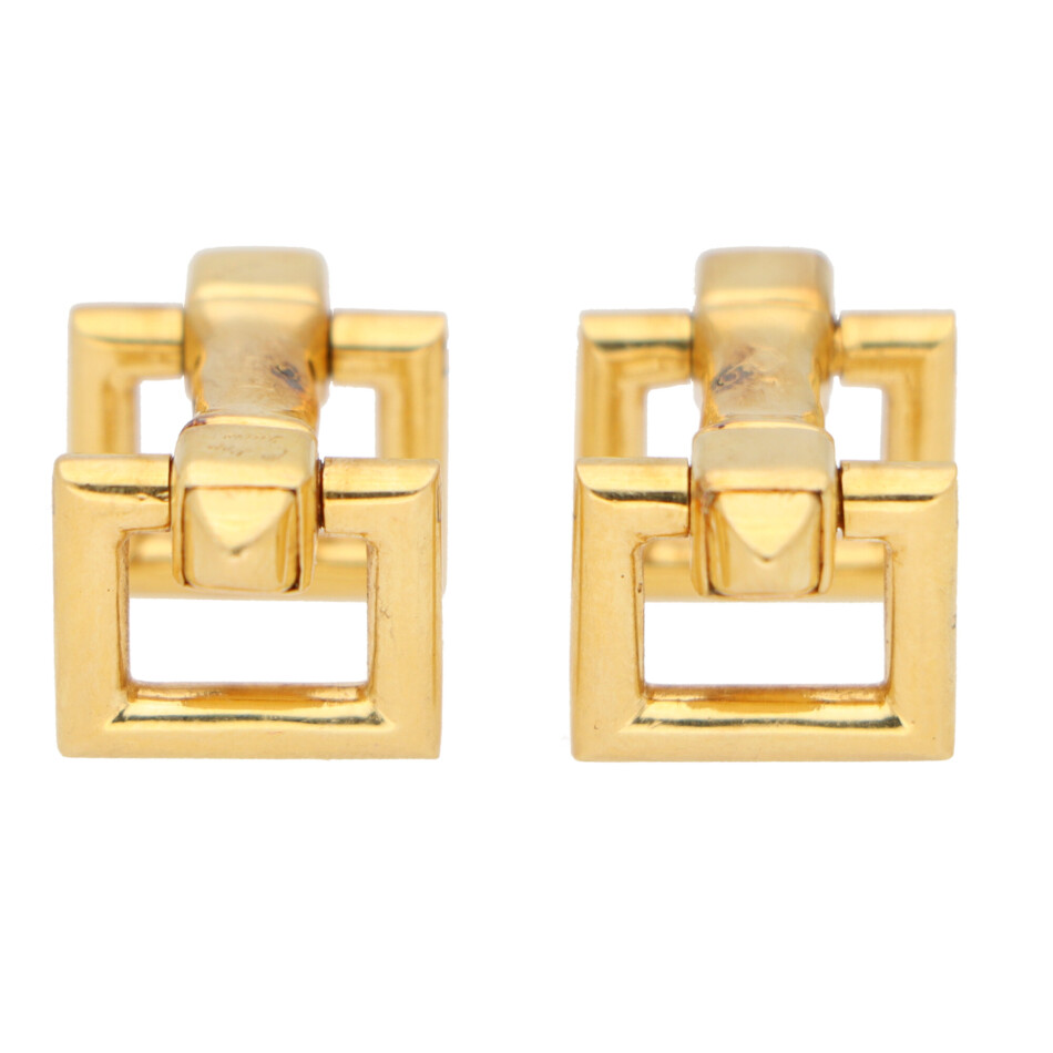Vintage Cartier Paris Snaffle Bar Cufflinks