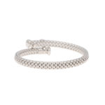 18ct white gold Fope bangle