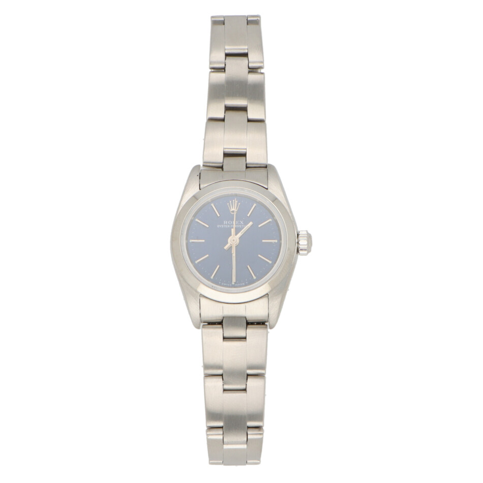 Lady's stainless steel Rolex wrist watch