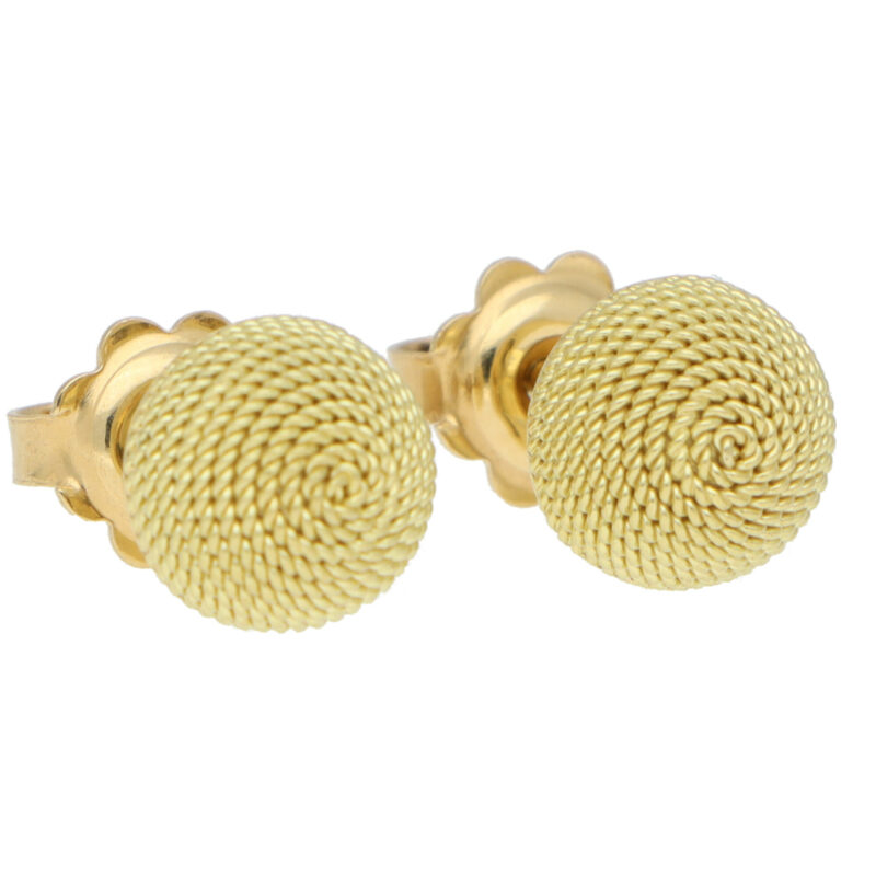 Woven Dome Stud Earrings