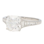 Cushion Cut Diamond Solitaire Ring