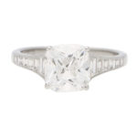 Cushion Cut Diamond Solitaire Ring