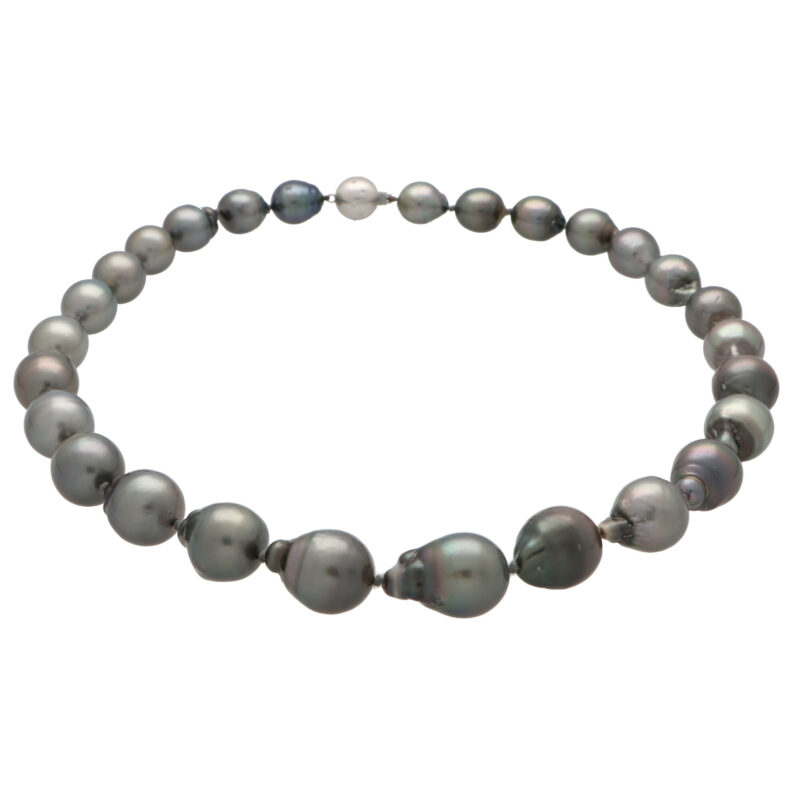 Tahitian Pearl Strand With Diamond Clasp