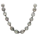 Tahitian Pearl Strand With Diamond Clasp