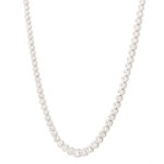 Diamond Rivière Necklace in 18k White Gold