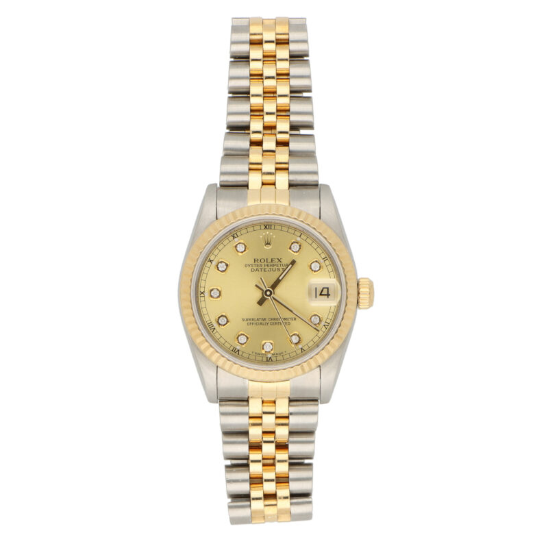 Steel and 18 carat gold Midsize Rolex wrist watch