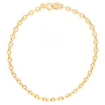 Classic Chain Link Bracelet in 18K Yellow Gold