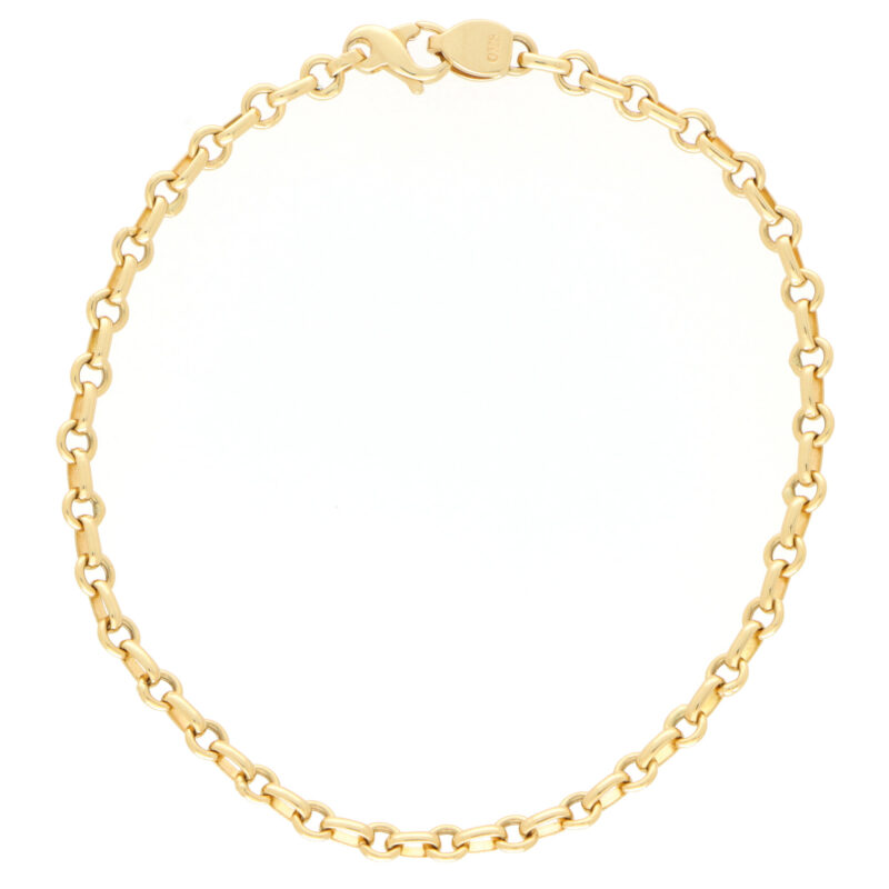 Classic Chain Link Bracelet in 18K Yellow Gold