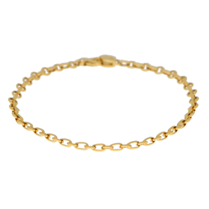 Classic Chain Link Bracelet in 18K Yellow Gold