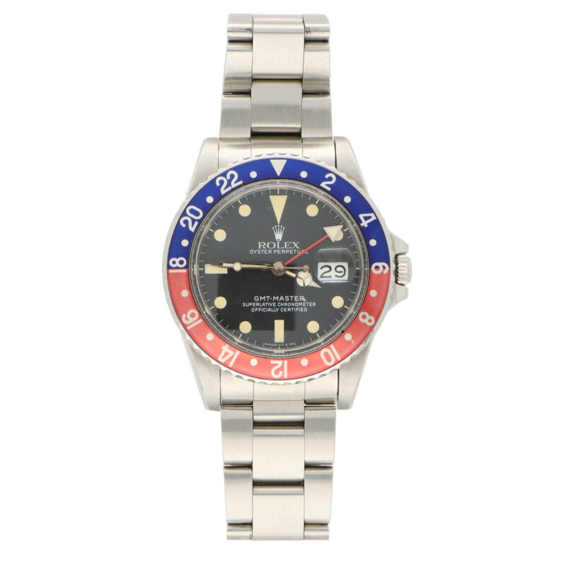 Rolex GMT Master "Pepsi" wrist watch, 1982