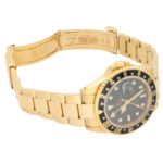 18 carat yellow gold Rolex GMT II Master wrist watch