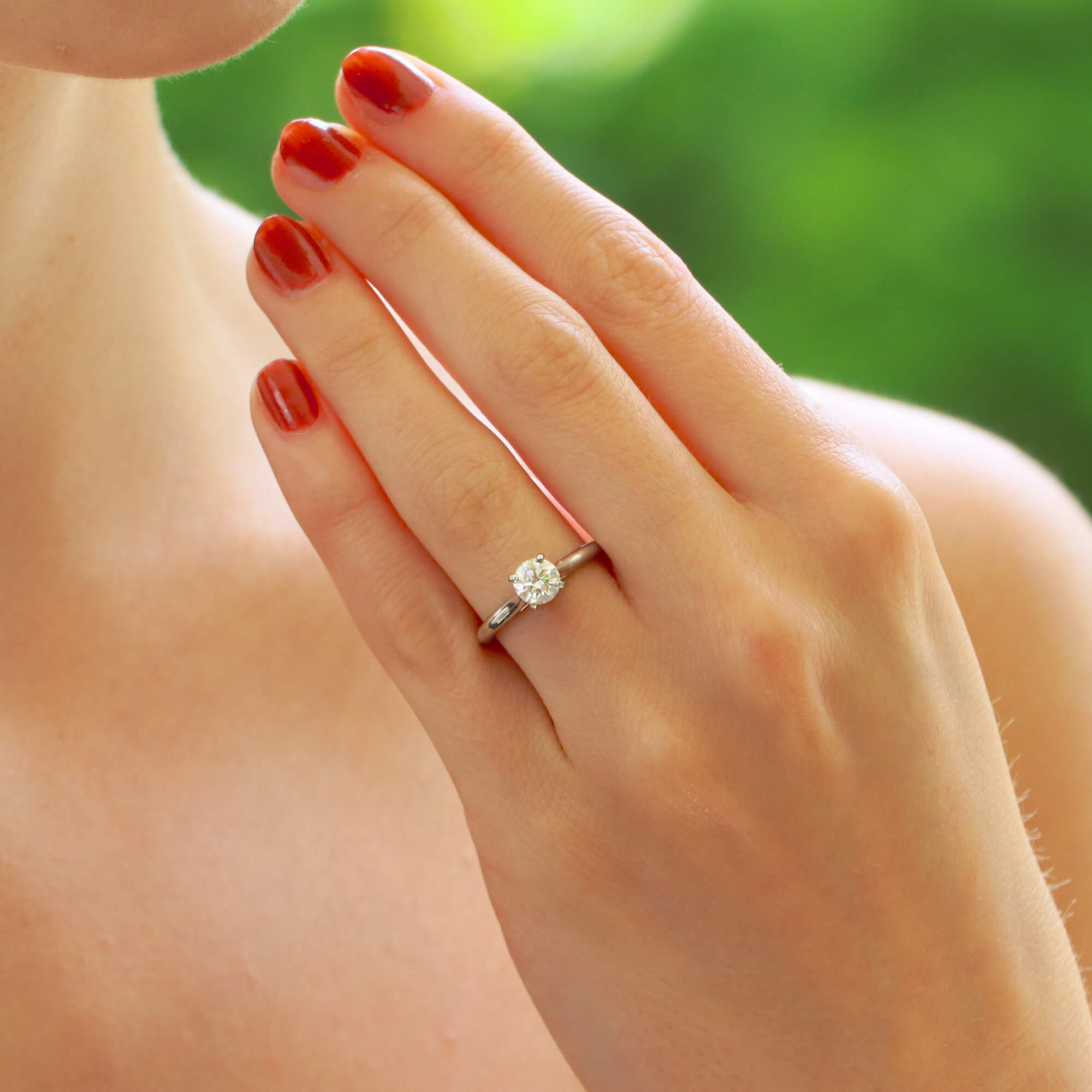 2 carat cartier engagement ring top