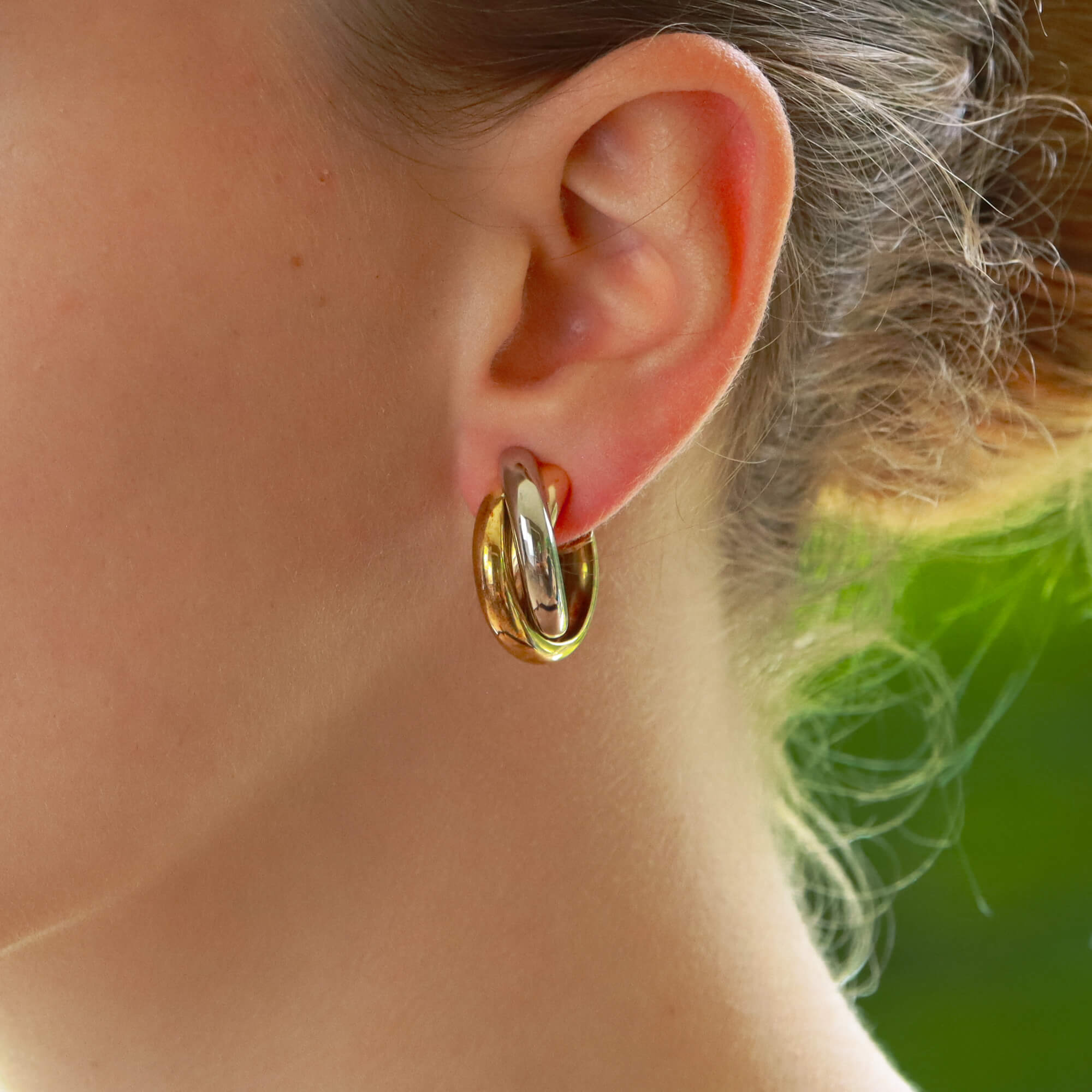 Cartier trinity deals hoop earrings