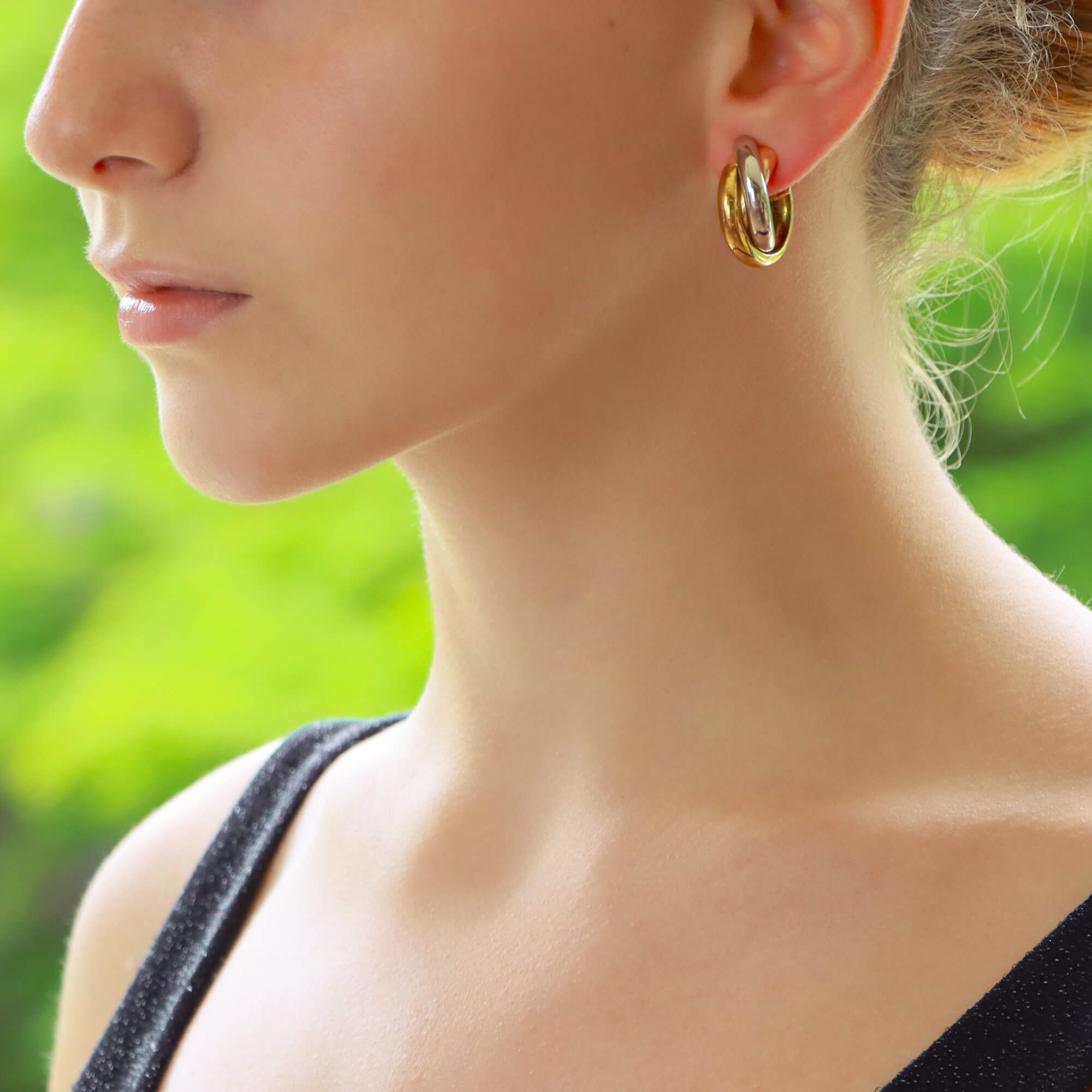 Vintage Cartier Trinity Hoop Earrings at Susannah Lovis Jewellers
