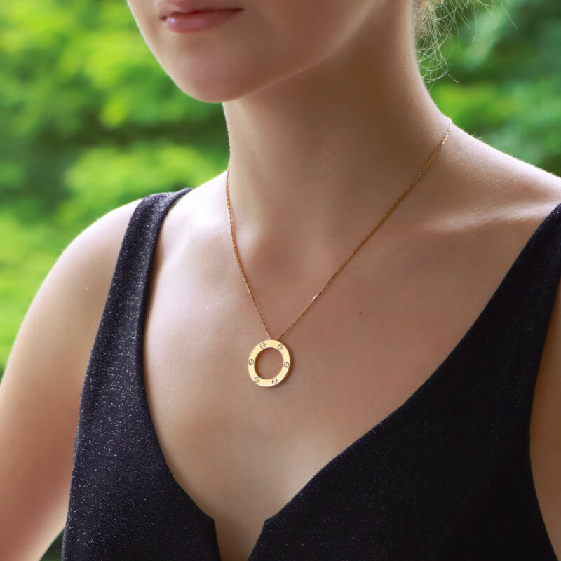 Cartier love pendant necklace shop