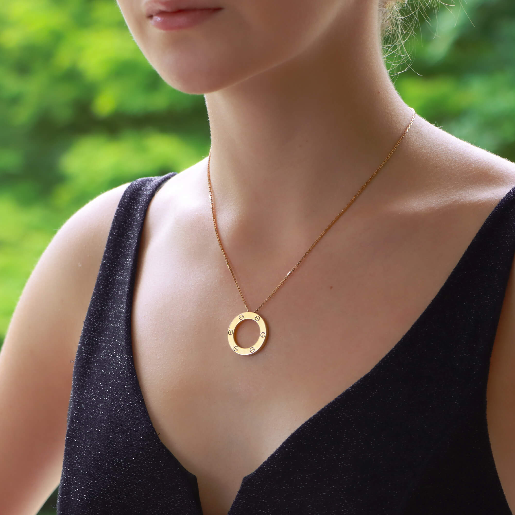 Cartier love discount necklace uk