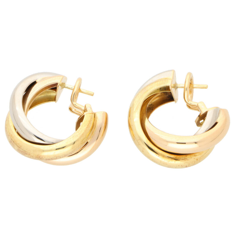 Vintage Cartier Trinity Hoop Earrings