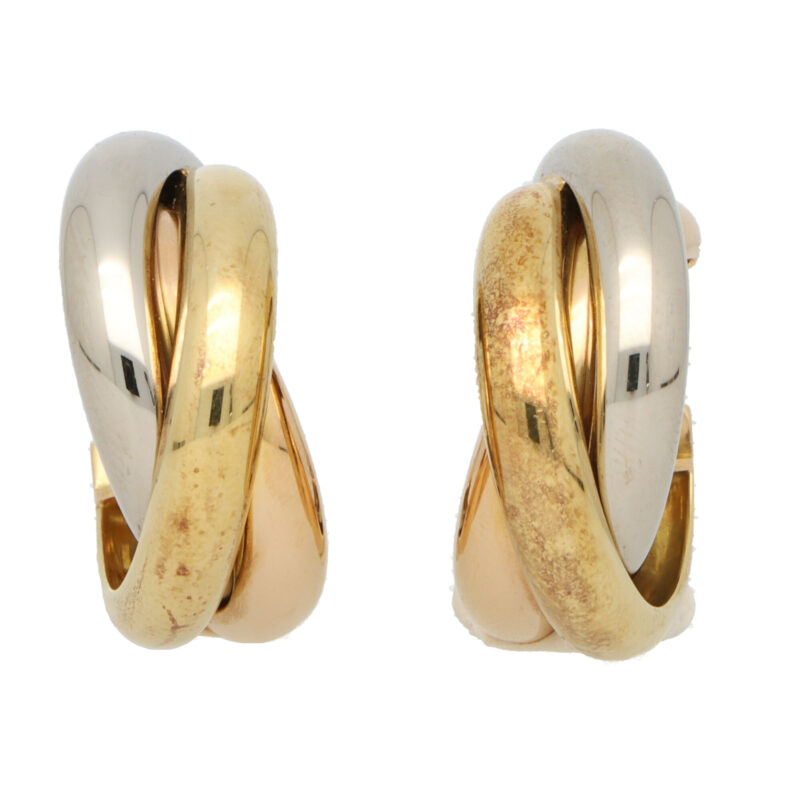 Vintage Cartier Trinity Hoop Earrings