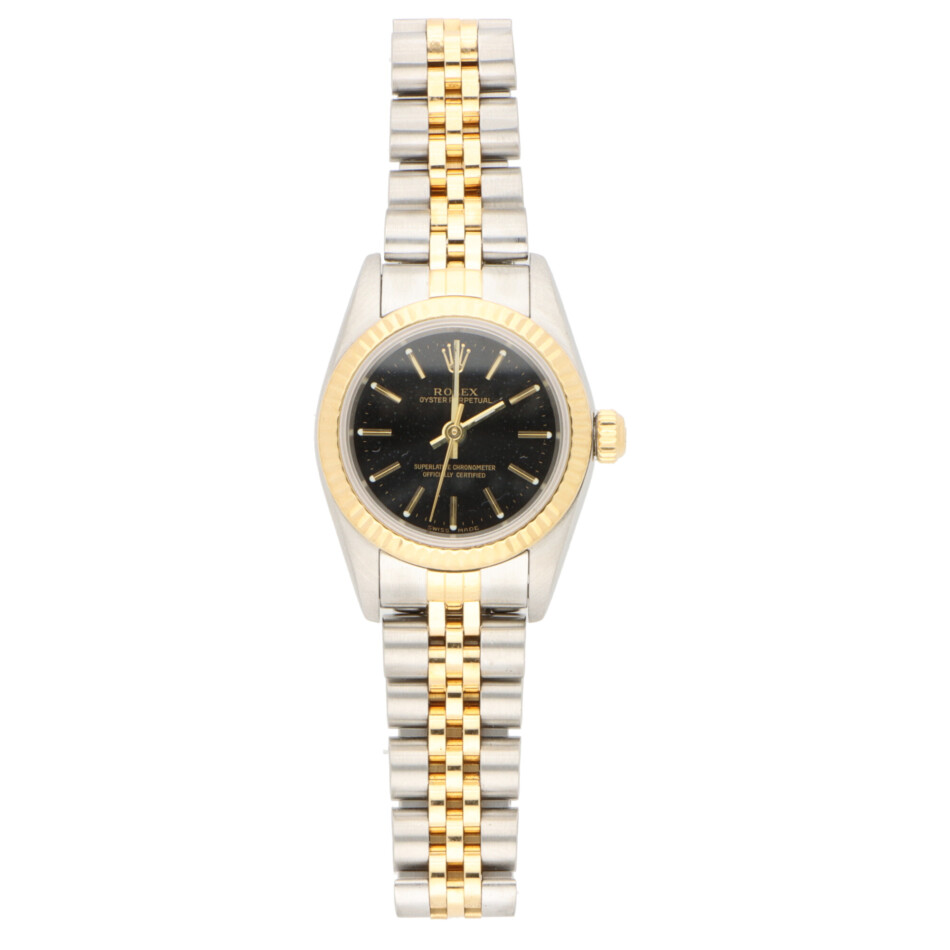Rolex Oyster Perpetual steel and gold wrist watch