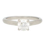 GIA Certified Vintage Cartier Diamond Solitaire Ring