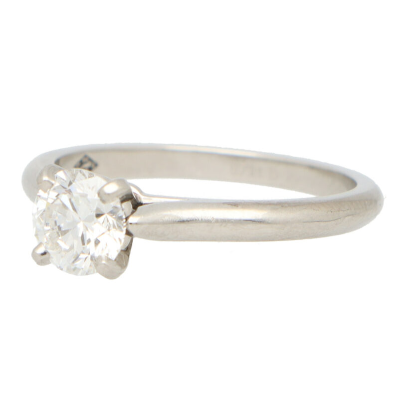 GIA Certified Vintage Cartier Diamond Solitaire Ring